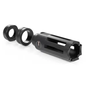 Ultradyne Nighthawk Flash Hider with Timing Nut 7.62mm 5/8"-24 Thread Stainless Steel Nitride