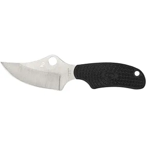 Spyderco ARK Fixed Blade Knife 2.56" Clip Point H-2 Satin Blade Fiberglass Reinforced Nylon (FRN) Handle Black