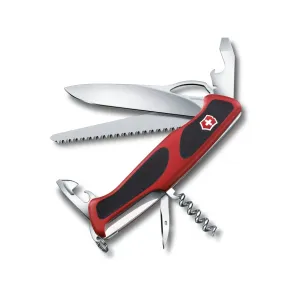 Victorinox Swiss Army Ranger 79 Pocket Knife Drop Point Stainless Steel Polished Blade Polyamide Handle Black/Red