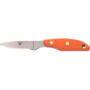 Knives of Alaska Badger Fixed Blade Knife 2.64" Drop Point D2 Satin Blade SureGrip Handle Orange