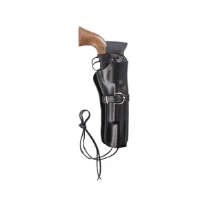 Triple K 114 Cheyenne Western OWB Holster Left Hand Ruger Single Six, Colt New Frontier, Heritage Rough Rider 4-5/8" Barrel Leather Black