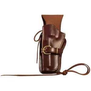 Triple K 114 Cheyenne Western OWB Holster Left Hand Ruger Single Six, Colt New Frontier, Heritage Rough Rider 5-1/2" Barrel Leather Walnut Oil