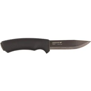 Morakniv Bushcraft Survival Fixed Blade Knife 4.29" Drop Point Carbon Black Blade TPE Handle Black