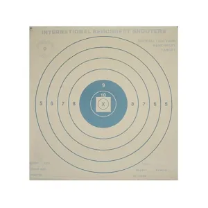 National Target International Bench Rest Shooters Target IBS 1000 YD Bench Rest Paper 50PK