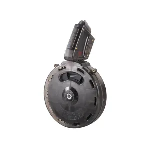Black Dog Machine Conversion Magazine for AR-15 CMMG, Ciener, Tactical Solutions, Sig 522 Rimfire Conversions 22 Long Rifle 50-Round Drum Polymer Smoke