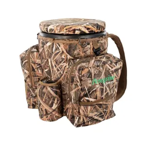 Peregrine Field Gear Venture Hunting Bucket Seat Pack Insulated Mossy Oak Shadow Grass Blades