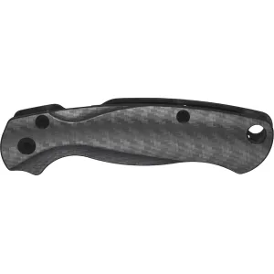 Flytanium Lotus Knife Scales for Spyderco Para Military 2 Carbon Fiber Weave