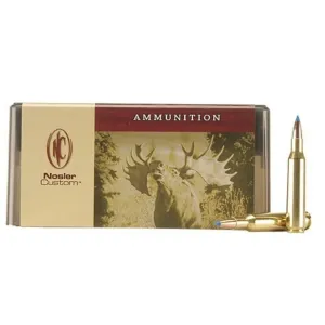 Nosler Custom 257 Roberts +P Ammo 115 Grain Nosler Ballistic Tip Polymer Tip Box of 20