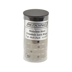 Redding Stainless Steel Crossbolt Die Lock Ring 7/8"-14 Thread 7PK