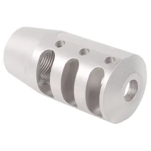 PRI Quiet Control Muzzle Brake 5/8"-24 Thread AR-15 6.8mm Remington SPC Stainless Steel