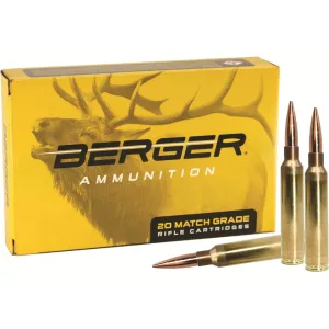 Berger Match Grade 300 PRC Ammo 205 Grain Berger Elite Hunter Jacketed Hollow Point Box of 20