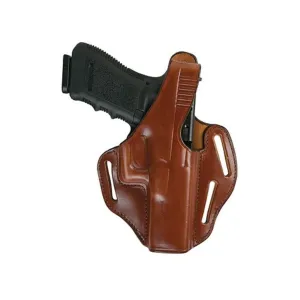 Bianchi 77 Piranha OWB Holster Right Hand Glock 19, 19X, 23, 32, 45 Leather Tan