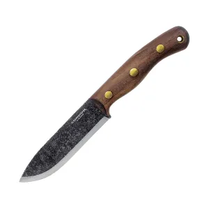 Condor Knives Bisonte Fixed Blade Knife 4.7" Drop Point 1095 Condor Classic Blade Walnut Handle