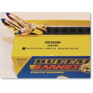 Buffalo Bore 458 Socom Ammo 300 Grain Barnes Triple-Shock X Solid Hollow Point Lead Free Box of 20