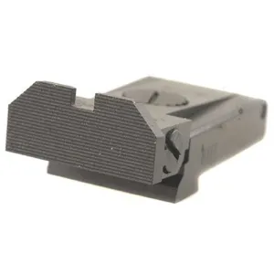 Kensight Adjustable Rear Sight for Glock 17, 22, 24, 31, 34, 35 Steel Black Beveled Blade Fully Serrated