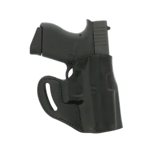 Galco Hornet OWB Holster Right Hand for Glock 48 4.17", Smith & Wesson M&P Shield EZ 9 3.675" Leather Black