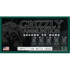 Grizzly Cartridge Match Grade 5.56x45mm NATO Ammo 69 Grain Jacketed Hollow Point Box of 50