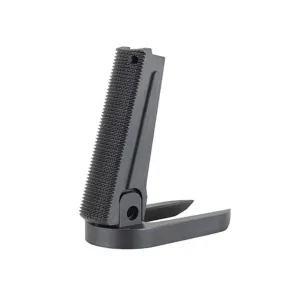 Nighthawk Custom 2 Piece 1911 Government, Commander Flat Mainspring Housing with Magwell Checkered 25 LPI Blue