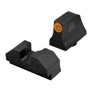 XS Sight Systems Sight Set Minimalist Orange Suppresor Height Glock 43X, 48