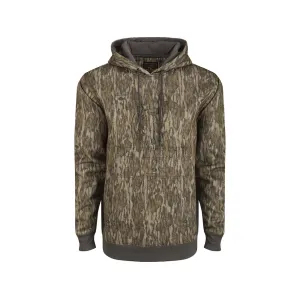 Ol' Tom Men's Back Eddy Embossed Solid Hoodie Mossy Oak Bottomland XL