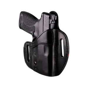 Urban Carry LockLeather OWB Holster Right Hand FN FN9, FNS9C, HK P2000, P30, USP, VP9, Sig Sauer P220, P320, Springfield XD9 Leather Black