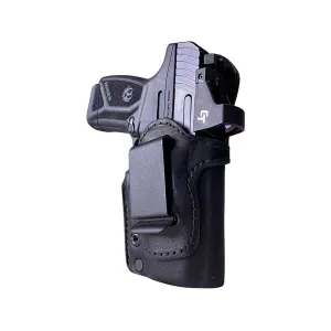 Urban Carry LockLeather IWB Holster Right Hand FN FN9, FNS9C, HK P2000, P30, USP, VP9, Sig Sauer P220, P320, Springfield XD9 Optics Ready Leather Black