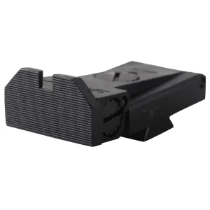 Kensight Adjustable 1911 Rear Sight LPA TRT Cut Steel Black Beveled Blade Fully Serrated