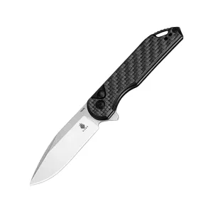 Kizer Assassin Pocket Knife 3.03" Drop Point 154CM Satin Blade Carbon Fiber/G-10 Handle Carbon