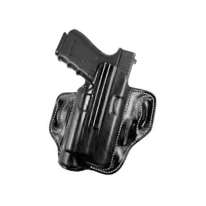 DeSantis Gunhide Speed-Lite OWB Holster Right Hand Glock 19, 19X, 23, 32, 45 with Streamlight TLR-7, TLR-8 Leather Black