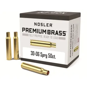 Nosler Premium 30-06 Springfield Brass Box of 50