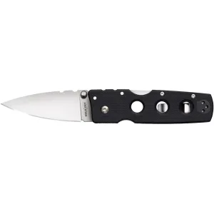 Cold Steel Hold Out Pocket Knife 3" Spear Point CPM S35VN Polished Blade G-10 Handle Black