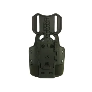 Safariland Drop Flex Adapter with Leg Shroud Assembly and QLS 22 Polymer OD Green
