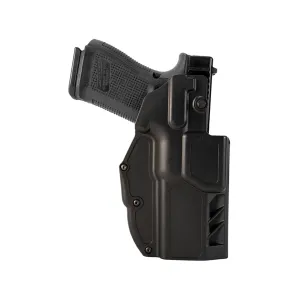 Gould & Goodrich T.E.L.R. X3000 Off Duty OWB Holster Right Hand Glock 19, 19X, 23, 32, 45 with Red Dot Kydex Black