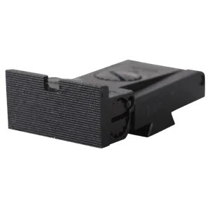 Kensight Adjustable 1911 Rear Sight LPA TRT Cut Steel Black Square Blade Fully Serrated