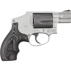 Hogue Bantam Grips for for S&W J-Frame Round Butt G10 Smooth Black and Gray