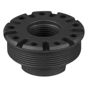 SilencerCo Bravo 9mm Direct Thread Mount 9/16"-24 for SilencerCo Harvester, Hybrid, Omega Steel Matte