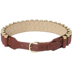 Triple K 70 12 Gauge Shotgun Shell Belt Large 38-43" Leather Walnut Oil