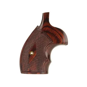 Smith & Wesson Grips with Finger Grooves S&W K, L-Frame Round Butt Checkered Rosewood