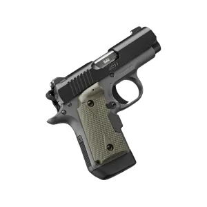 Kimber Micro 9 9mm Luger Pistol 3.15" Barrel 7+1 Round Matte Black Slide Olive Drab Grip Gray Frame Crimson Trace Laser