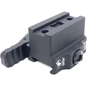 American Defense Quick-Detachable Fixed Magnifier Mount Flik, VMX-3,T & G33 Magnifiers Lower 1/3 Co-Witness Standard Lever Matte Black