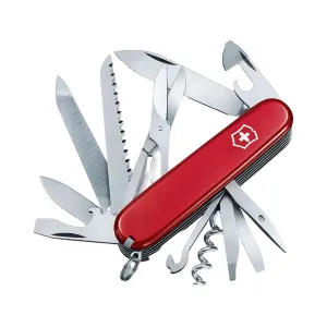Victorinox Swiss Army Ranger Pocket Knife 2.75" Drop Point Stainless Steel Satin Blade ABS Polymer Handle Red