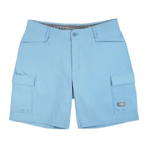 AFTCO Men's Deckhand Shorts Blue Shadow 34" Waist 9" Inseam
