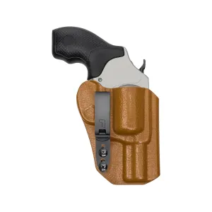 Tulster RATH IWB Holster Ambidextrous Smith & Wesson Model 637 1.875" J-Frame 38 Special Kydex Tru-Hide Tequila