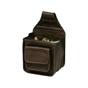 Wild Hare Divided Leather Shotgun Shell Pouch Java