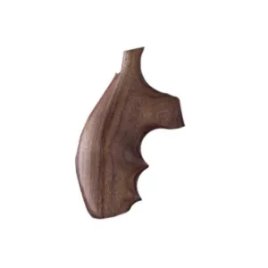 Hogue Fancy Hardwood Grips with Finger Grooves for S&W J-Frame Round Butt Pau Ferro