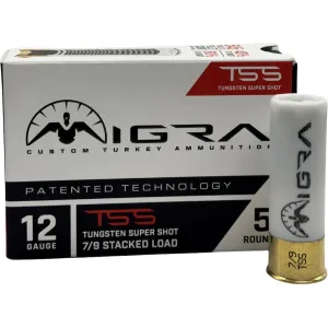 Migra Custom Turkey 12 Gauge Ammo 3" #7 and #9 TSS Shot 2 oz Box of 5