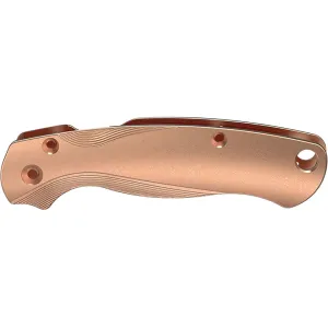 Flytanium Lotus Knife Scales for Spyderco Para Military 2 Copper Stonewashed