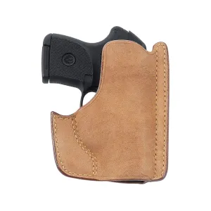 Galco Front Pocket Pocket Holster Ambidextrous Kimber Micro 9, Sig Sauer P938 Leather Natural