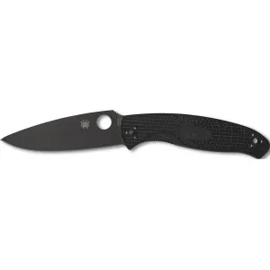 Spyderco Resilience Lightweight Pocket Knife 4.2" Drop Point 8Cr13MoV Stainless Black Blade Fiberglass Reinforced Nylon (FRN) Handle Black