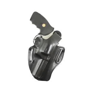 DeSantis Gunhide Thumb Break Scabbard OWB Holster Right Hand S&W K Frame 2" Leather Black